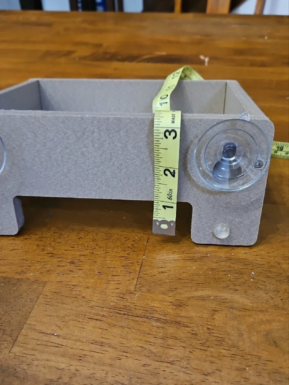 Tan Suction-Cup Window Bird Feeder Tray/ NEW
